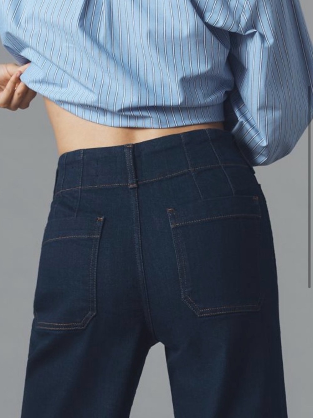 The Colette Full-Length Wide-Leg Jeans by Maeve - Picture 9 of 11